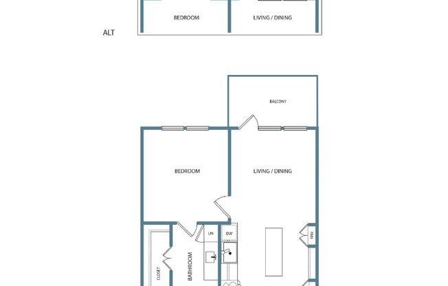 1 bed, 1 bath, 670 sqft, $1,400