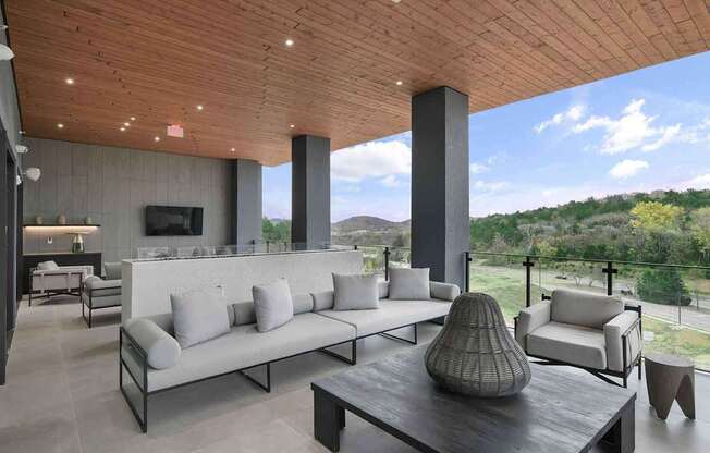 Seating area in skydeck