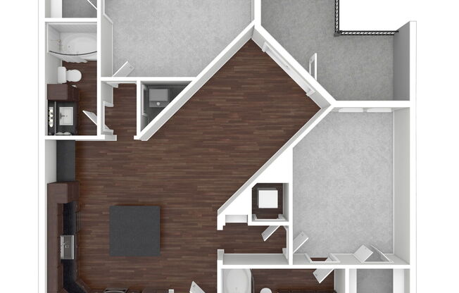 2 beds, 2 baths, 1,134 sqft, $2,160