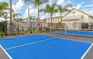 Pickleball court at The Boardwalk, luxury villas near Stuart, Florida