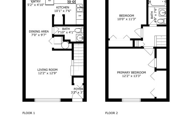 2 beds, 1.5 baths, 1,050 sqft, $1,350, Unit 12