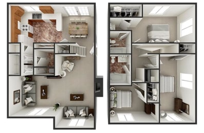 3 beds, 2.5 baths, 1,600 sqft, $1,440