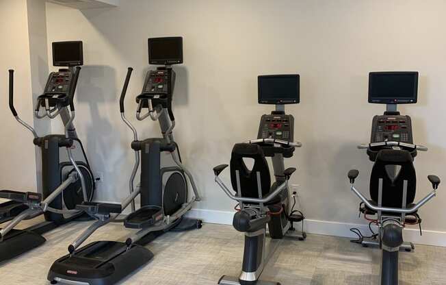 Fitness Center with Ellipticals and Excersice Bikes