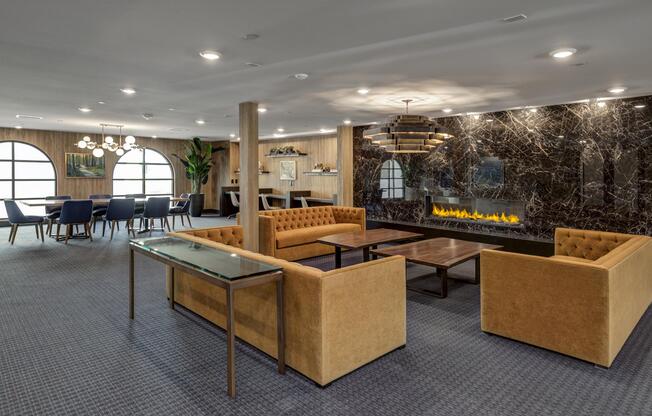 a room filled with furniture on top of a wooden floor