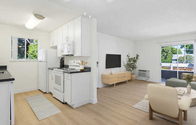 Living Room with Hard Surface Flooring