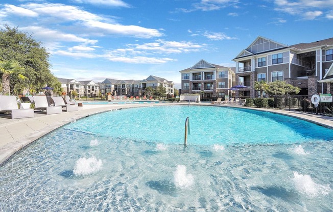 swimming pool with sundeck