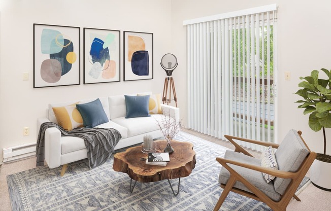 Modern Living Room at Veri at Timberhill, Corvallis, Oregon