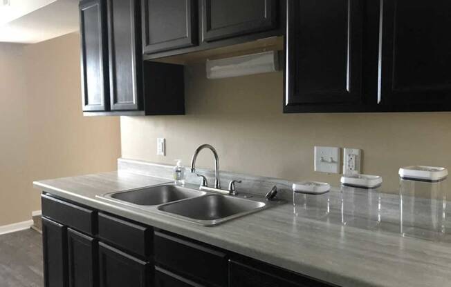 Remodeled kitchen at Maple View Apartments, Omaha, NE