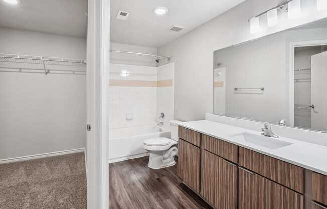 a bathroom with a toilet and a sink and a mirror