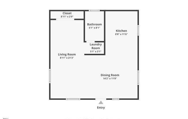 Studio, 1 bath, $1,595