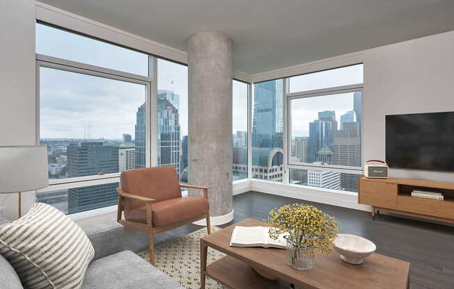Living Room with Hard Surface Flooring