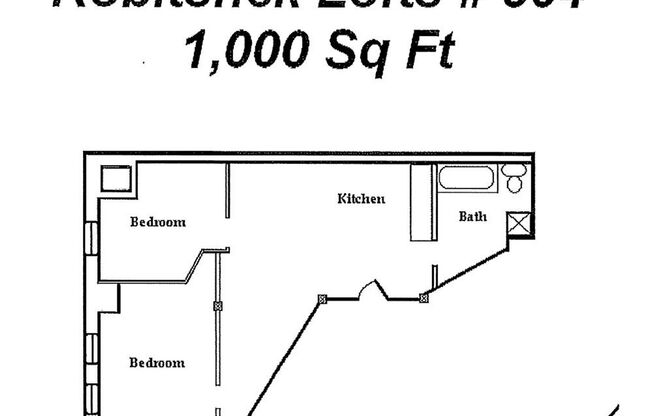 2 beds, 1 bath, 1,000 sqft, $1,740, Unit R504