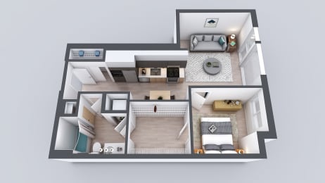 1 bed, 1 bath, 694 sqft, $2,160