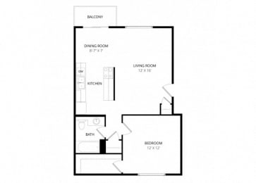1 bed, 1 bath, 700 sqft, $1,560