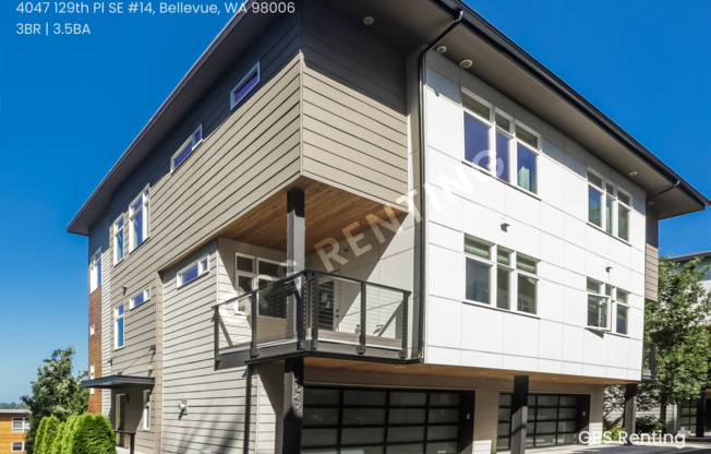 Luxurious Townhome in Prime Bellevue Location – Available Immediately!