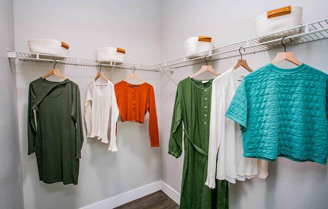 Built-In Shelving In Closet at Octave Apartments, Nevada