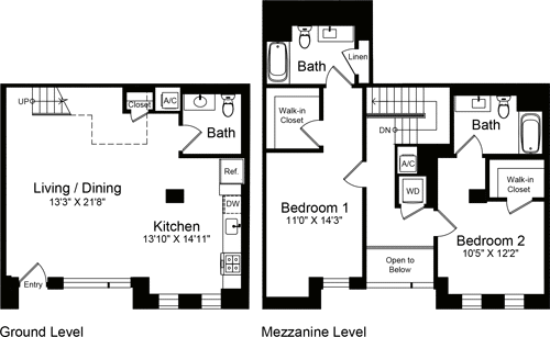 2 beds, 2 baths, 1,505 sqft, $5,975, Unit 102