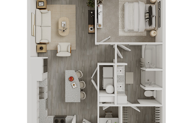 1 bed, 1 bath, 811 sqft, $1,954