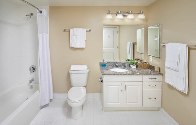 Bathrooms With Granite Countertop Vanities