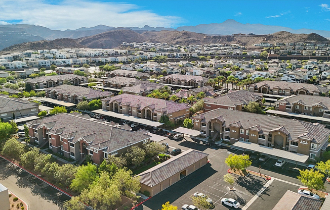 Arial of McDonald Ranch Set Against Mountains