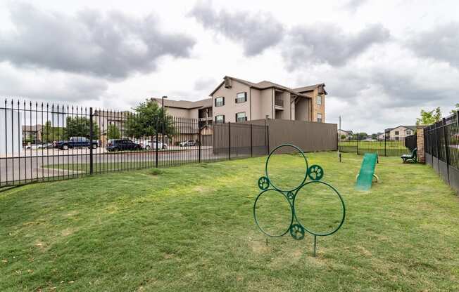 the preserve at ballantyne commons yard with playground and apartment building