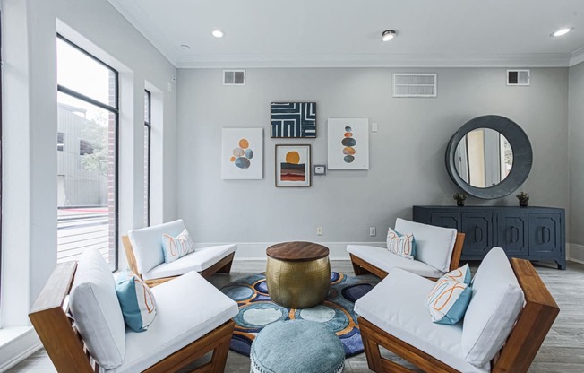 clubhouse lounge area