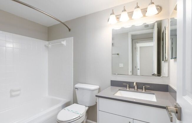 Bathroom-Renovated (2BR,1BA 865SF)