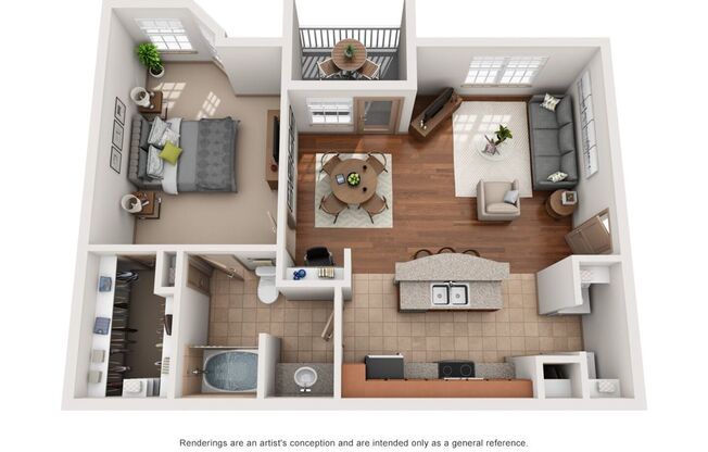 1 bed, 1 bath, 778 sqft, $1,101