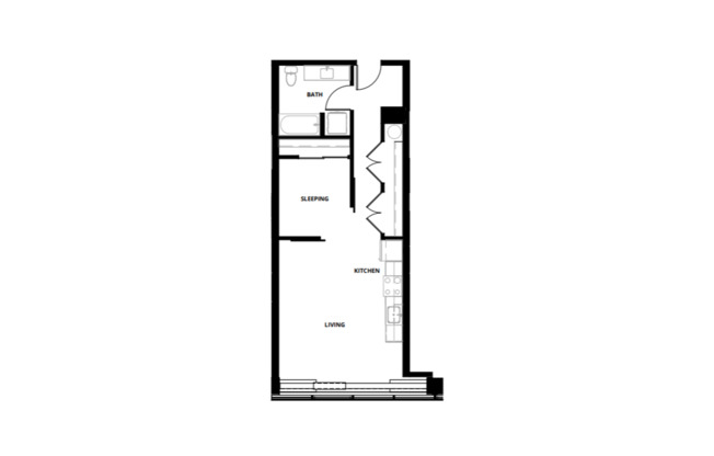 1 bed, 1 bath, 664 sqft, $2,295, Unit 112
