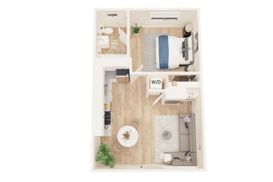 1 bed, 1 bath, 475 sqft, $2,995