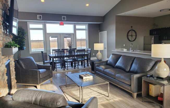Clubhouse Lounge Area at Copper Creek Apartment Homes, 67101