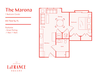1 bed, 1 bath, 594 sqft, $1,398