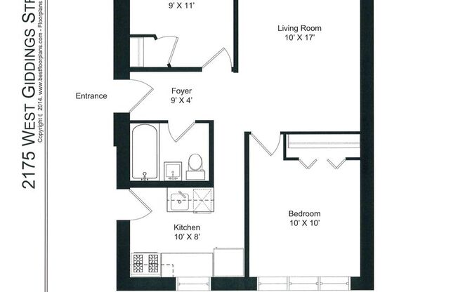 2 beds, 1 bath, 695 sqft, $1,675, Unit 2175-3