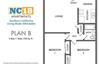 2 beds, 1 bath, 738 sqft, $2,395, Unit Unit 34
