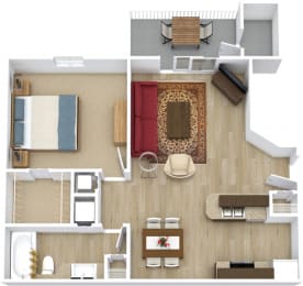 1 bed, 1 bath, 600 sqft, $1,170