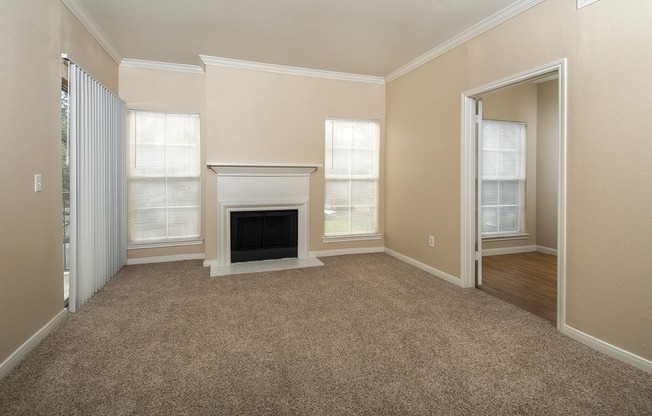 B4 Living Area with Fireplace