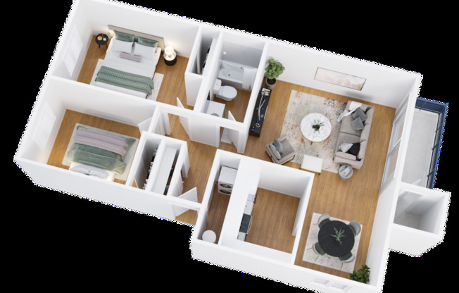 2 beds, 1 bath, 950 sqft, $2,389
