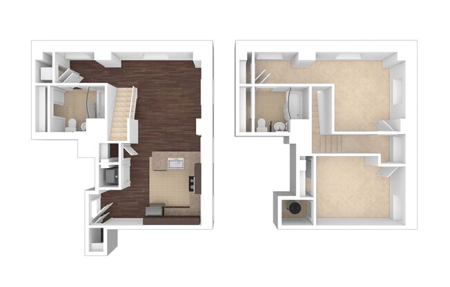 2 beds, 2 baths, 923 sqft, $3,345, Unit H-820
