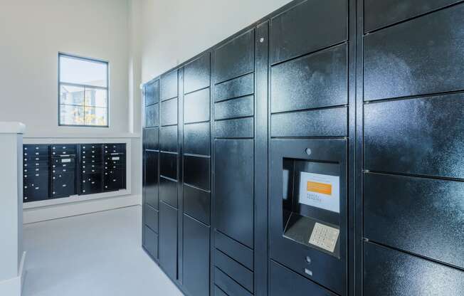 package locker  at Bon Haven apartment complex in Spartanburg, SC