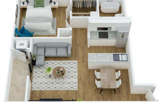 1 bed, 1 bath, 662 sqft, $1,025