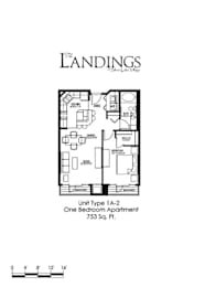 1 bed, 1 bath, 753 sqft, $1,819