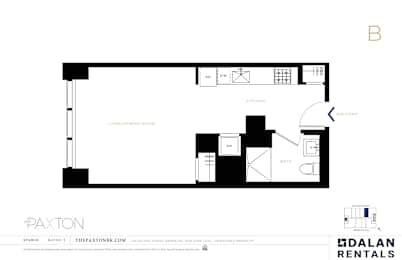 Studio, 1 bath, $3,700