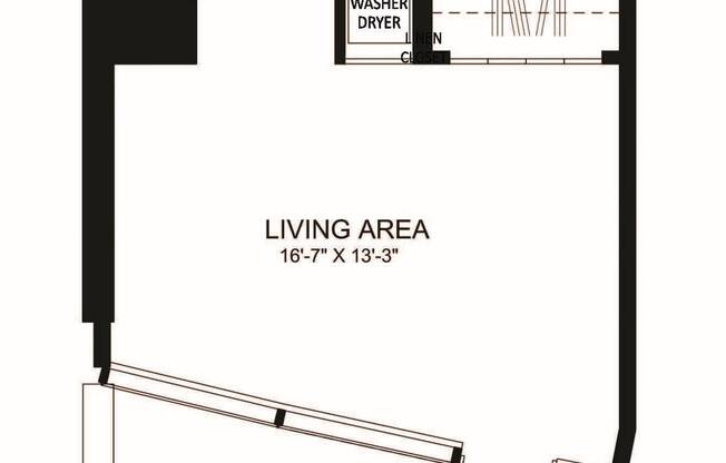 Studio, 1 bath, 469 sqft, $2,954