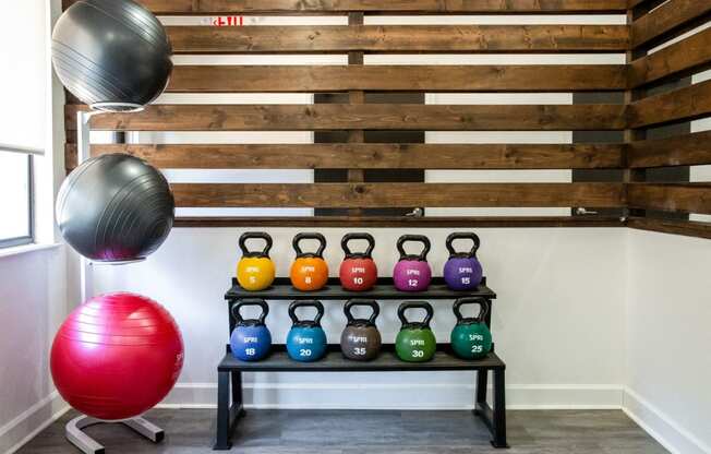 24-Hour Fitness Center With Free Weights at Element at Kirkwood, Atlanta, GA, 30317