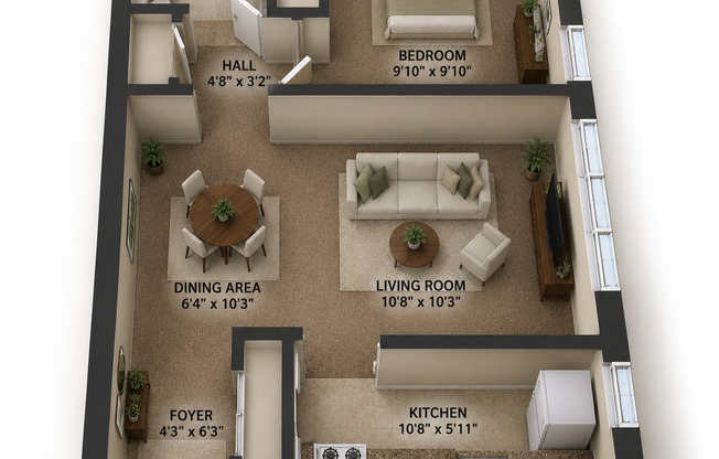 Spacious & Affordable Highland Park 1BR Near St. Kate’s — Only $1,049!