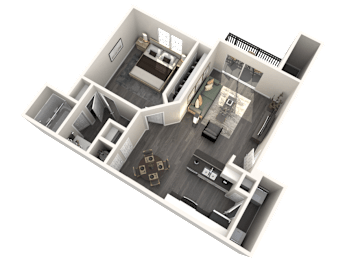 1 bed, 1 bath, 660 sqft, $1,173