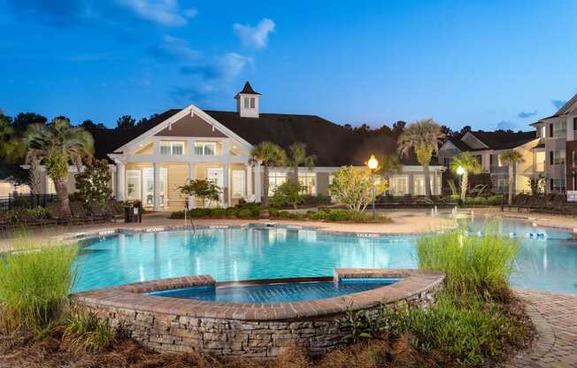 Front Pool View at Abberly Chase Apartment Homes by HHHunt, South Carolina