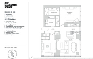 2 beds, 2 baths, 1,123 sqft, $7,300, Unit 9E