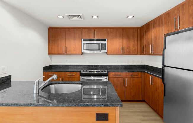 Kitchen with Stainless Steel Appliances