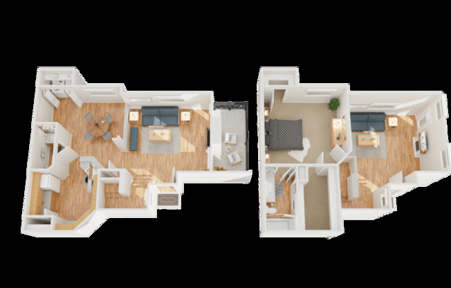 1 bed, 1.5 baths, 910 sqft, $1,399